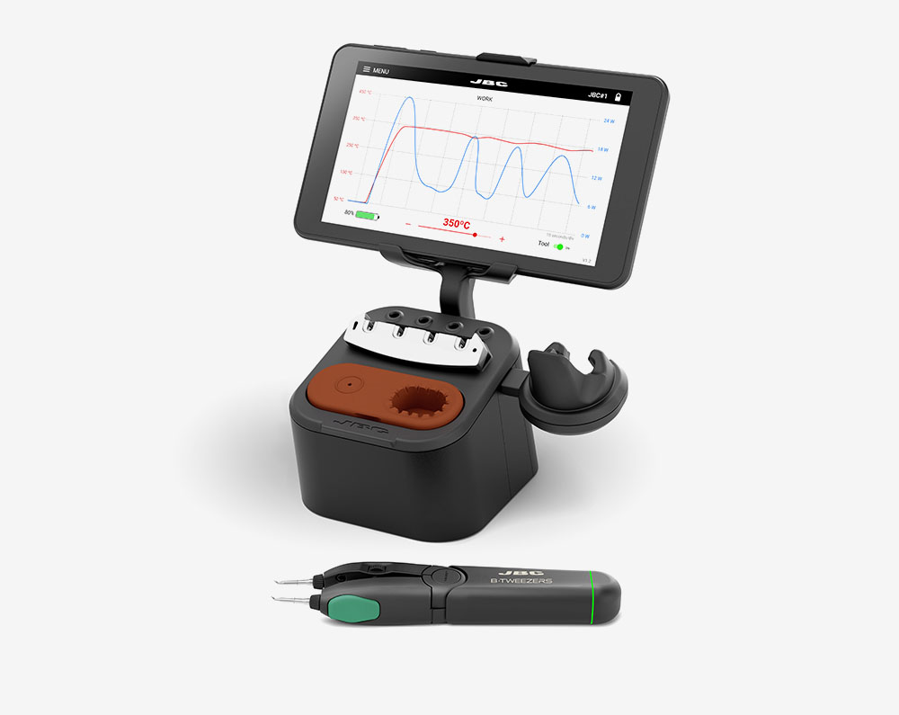 B·IRON TWEEZERS Battery-Powered Rework Station