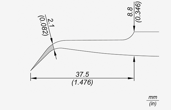 JBC Curved Tweezers