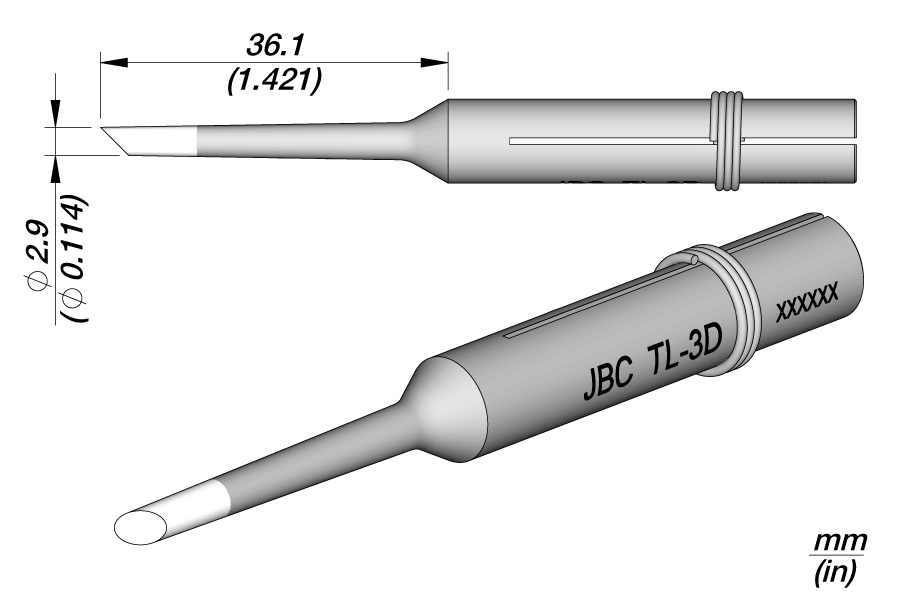 0300806 - TL-3D Long life soldering Tip