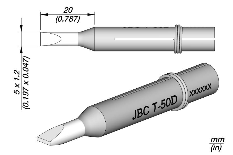 0400507 - T-50D Long Life Soldering Tip