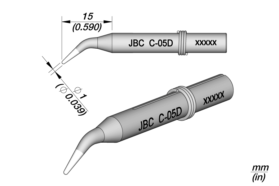 0550200 - C-05D Long life soldering Tip