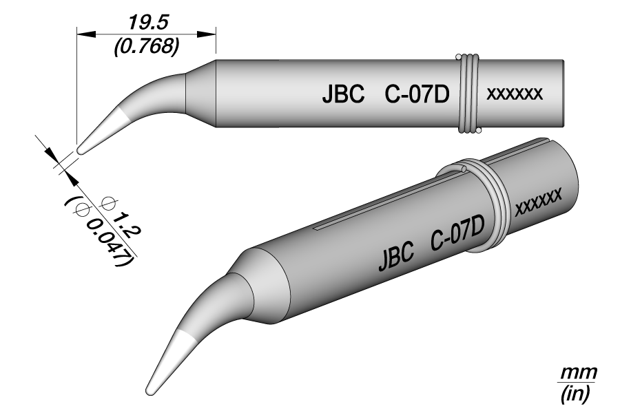 0550300 - C-07D Long life soldering Tip