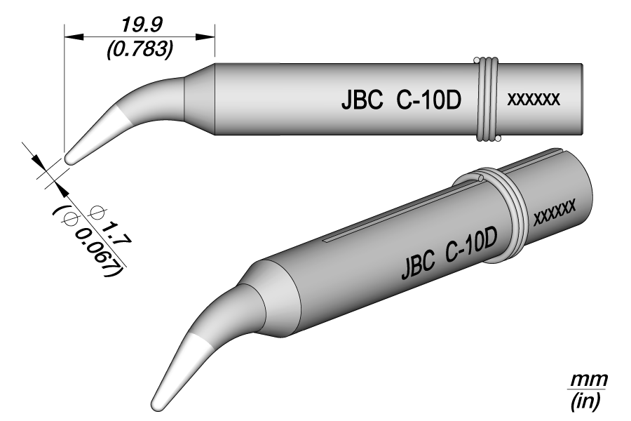 0550400 - C-10D Long life soldering Tip