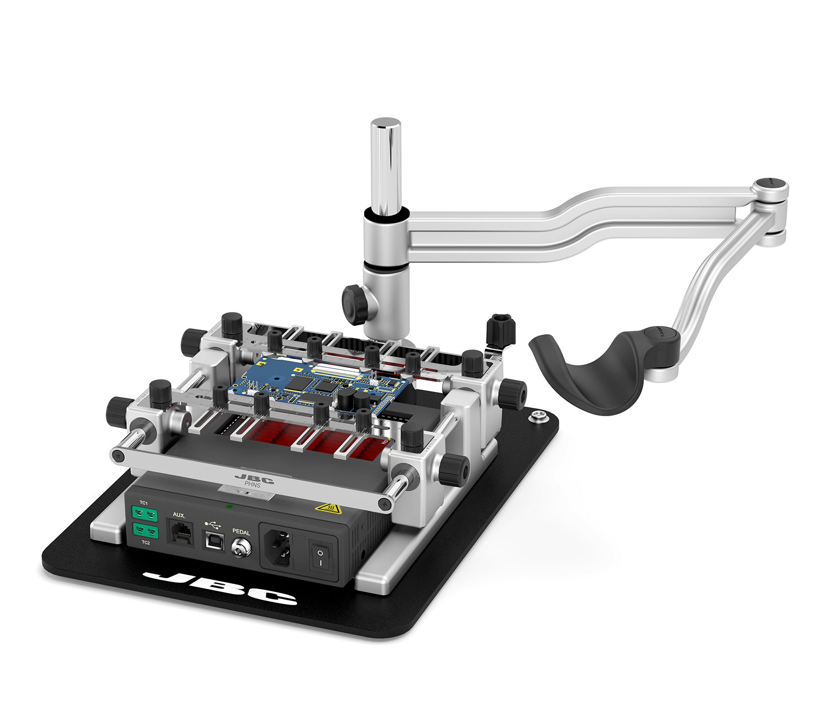 RBN - Rework Bench for PCBs up to 11 x 7 cm / 4 x 3