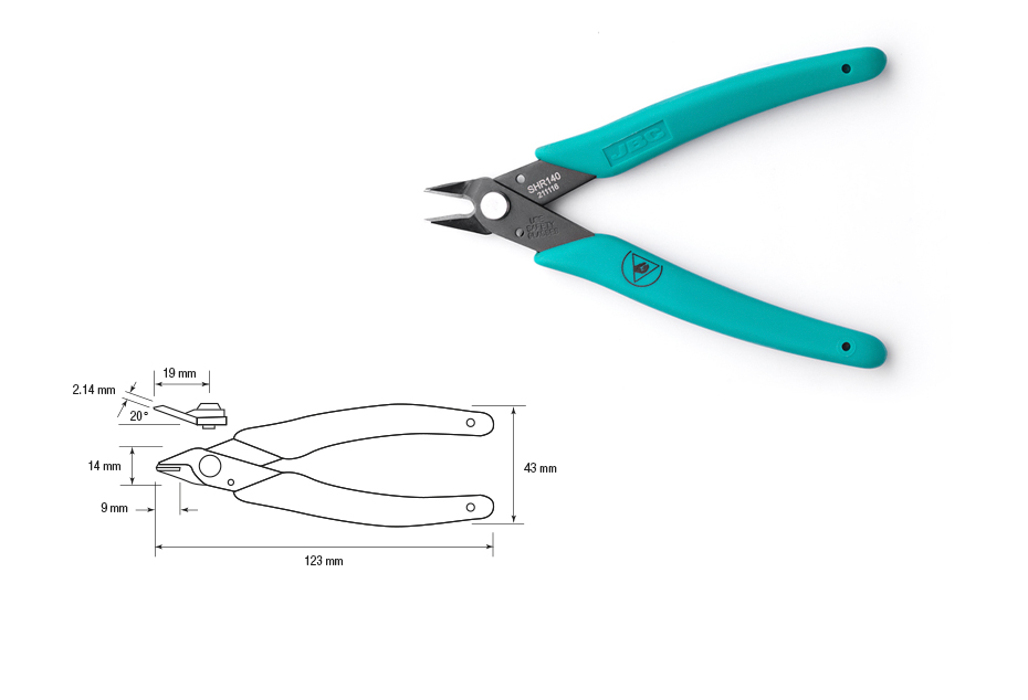 SHR140 - Ext. life side shears Ø0.8